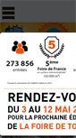 Mobile Screenshot of lafoiredetours.fr